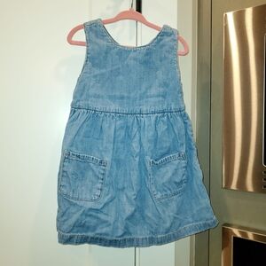 Little Planet Organic Cotton Denim Sleeveless Toddler Dress